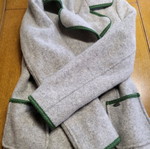 Vintage Giesswein coat used, gray, wool, size S