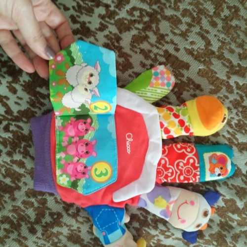 Chicco baby glove toy like new