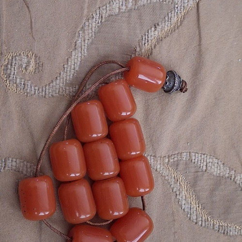 Komboloi beads from old worry beads