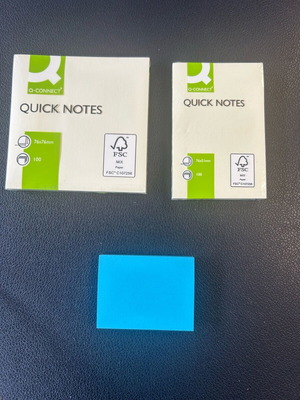 Post It αυτοκόλλητες σημειώσεις καινούργιες, πακέτο 3