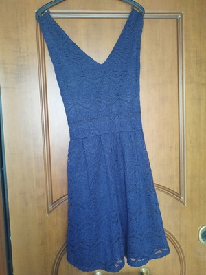 Mela London navy δαντελένιο φόρεμα XL σαν καινούργιο
