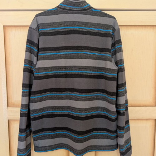 The North Face fleece used, medium size, gray and blue