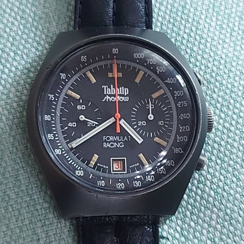 Tabatip Shadow Formula1 Racing men's mechanical chronograph watch