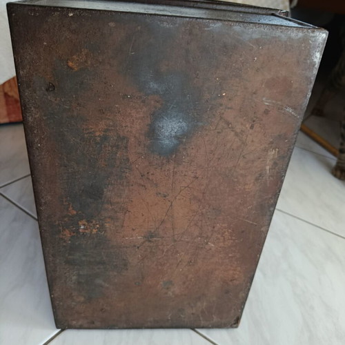 Victorian Metal Safe Used Fireproof Document Box Milner & Son Liverpool