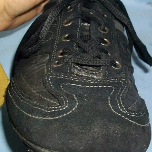SW3 vintage women's sneakers like new, sports style, leather and suede