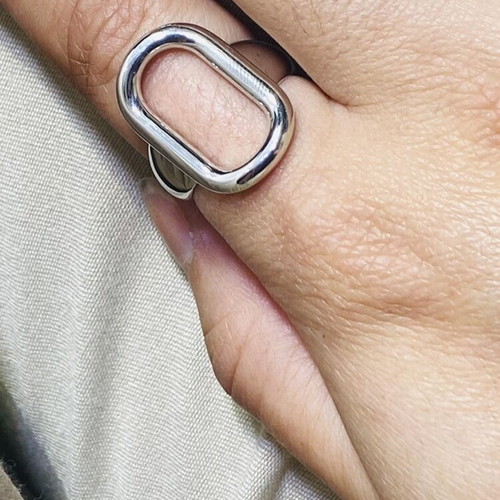 Silver ring handmade new, size 56
