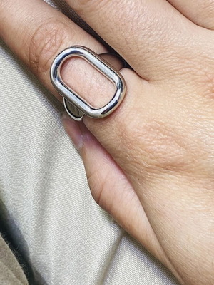 Silver ring handmade new, size 56