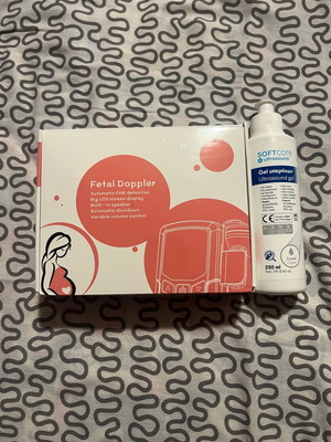 Doppler fetal heartbeat detector with gel new, unused