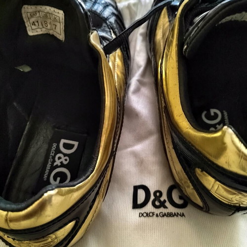 Dolce & Gabbana Sneakers used, size 41, black and gold