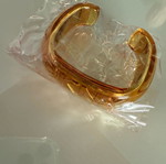 DKNY bracelet new plastic and steel yellow-gold