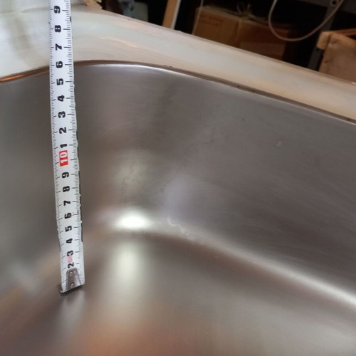 Stainless Steel Kitchen Sink Minos new 80x50 cm with basin