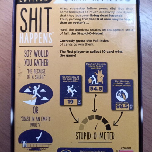 Shit Happens Shitty Ways to Die Edition like new