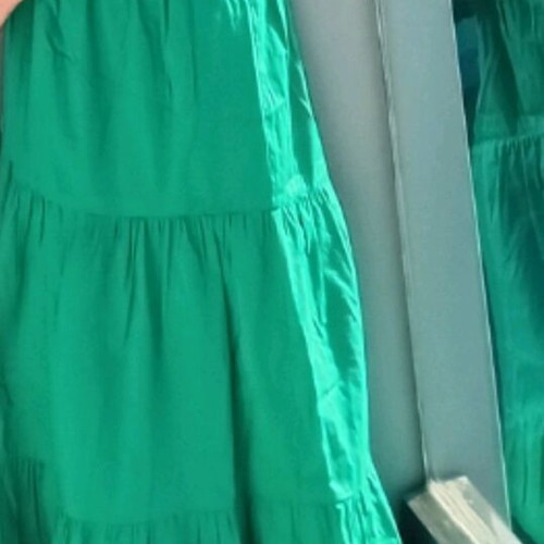 Skirt and blouse like new, 100% cotton, emerald, size S