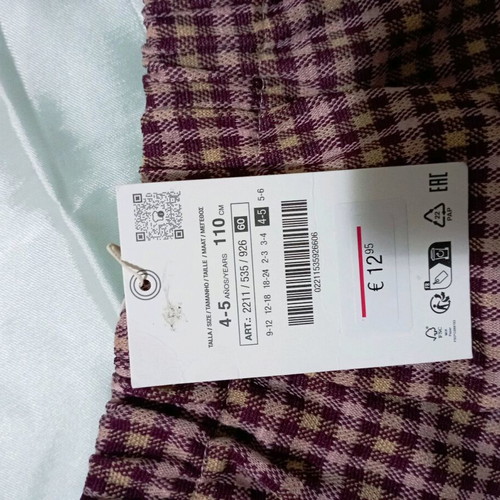 Girls' shorts size 110 cm new, age 4-5