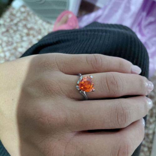 Heart ring orange like new