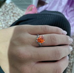 Heart ring orange like new