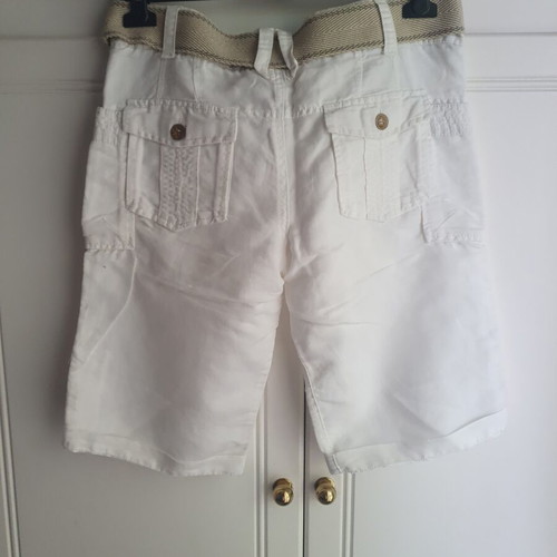 Garcia Bermuda shorts linen blend medium white like new