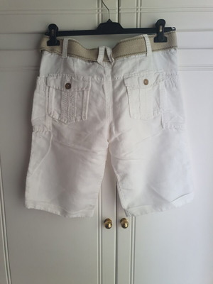 Garcia Bermuda shorts linen blend medium white like new