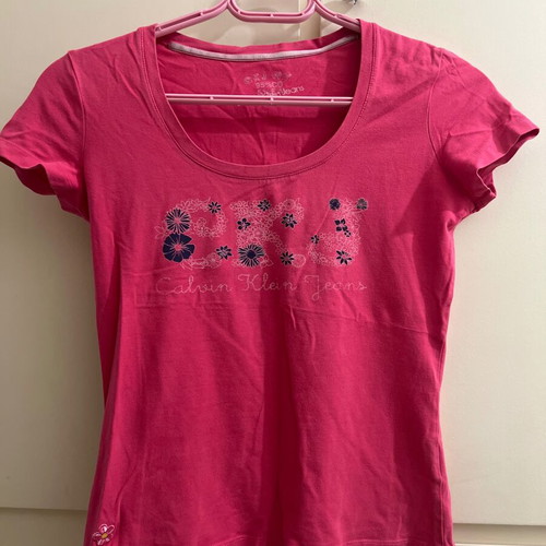 Calvin Klein blouse used, pink, size M