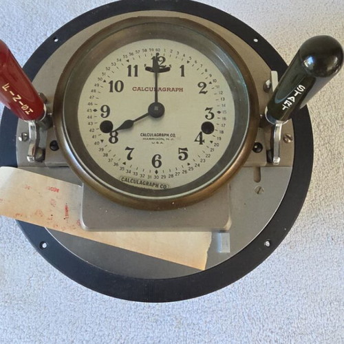Harrison Calculagraph round 1910 used antique timer
