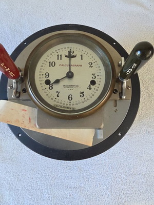 Harrison Calculagraph round 1910 used antique timer