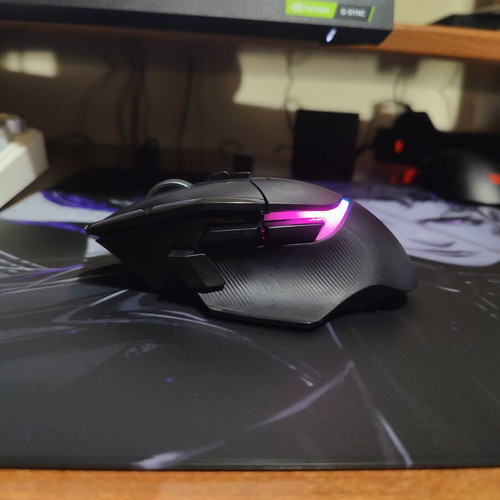 Logitech G502X Plus mouse used with Tiger ice dot skates