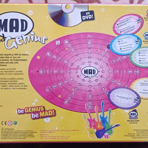 Mad and Genius board game with DVD like new