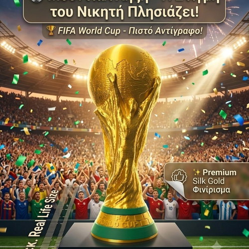 FIFA World Cup Trophy Real Life Size new, collectible