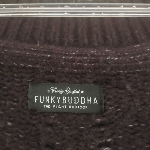 Funky Buddha chunky pullover size S like new, black