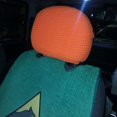 Car headrest covers new, set of 2 pieces