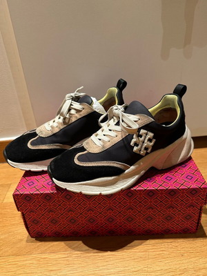Sneakers Tory Burch σαν καινούργια, νούμερο 38.5, μαύρο και μπεζ