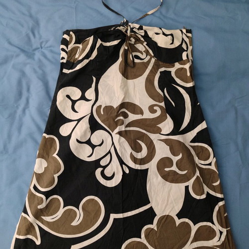 Strapless dress used, size 44, multicolor H&M
