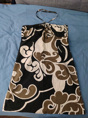 Strapless dress used, size 44, multicolor H&M