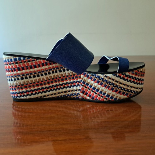 Castaner platform sandals size 37 like new, blue multicolor