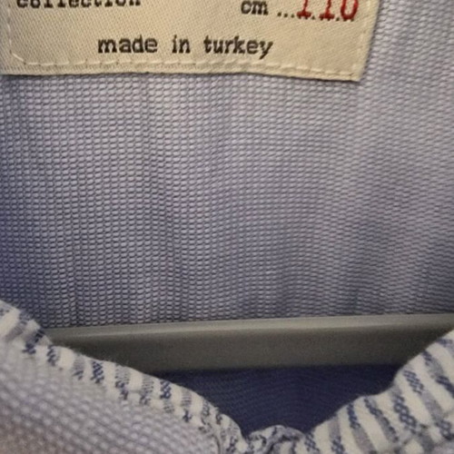 Zara Boys dress shirt used, size 4-5 years, blue turquoise