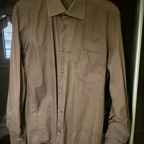 Boss shirt used, brown-mocha, size Large
