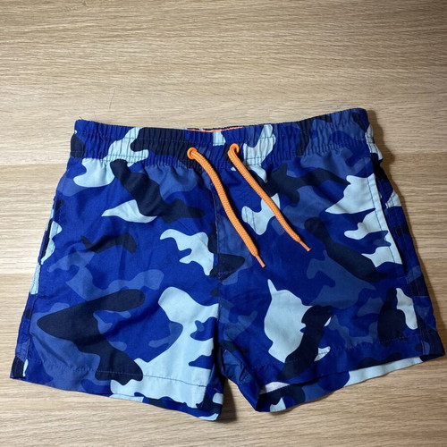 Mini Damla boys' swimwear used, sizes 116-122 cm, ages 6-7, black and blue
