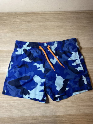 Mini Damla boys' swimwear used, sizes 116-122 cm, ages 6-7, black and blue