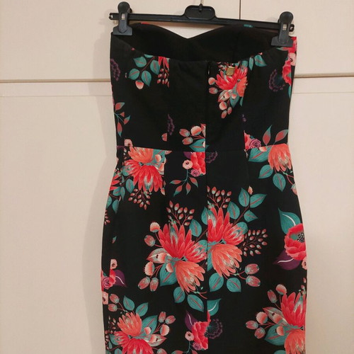 BSB strapless floral dress new, size 40, blue multicolor