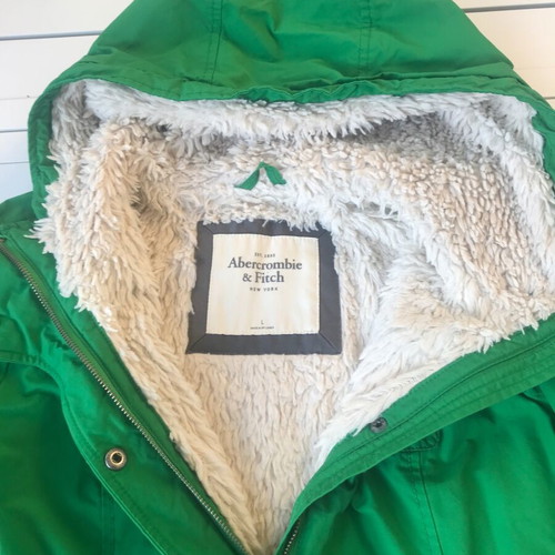 Abercrombie & Fitch girls' jacket, green, warm lined