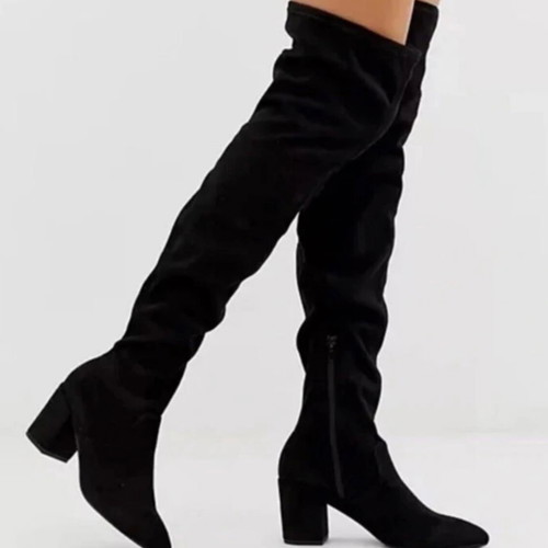 Aldo suede boots like new, size 40, black