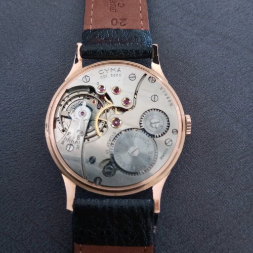 Cyma Cymaflex men's watch 18k gold used