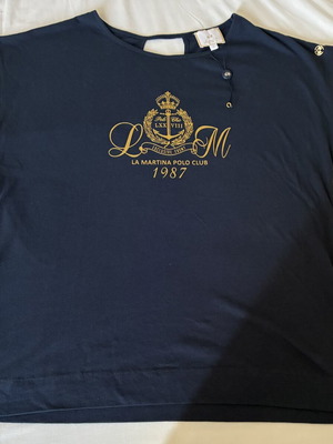 La Martina T Shirt new, size M L, blue