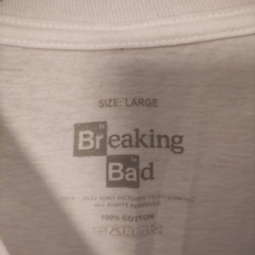 Breaking Bad T-shirt size L new, white
