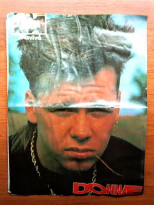 Newkids on the Block collectible poster 1980s 1990s used