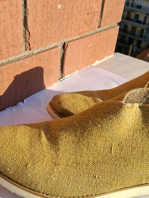 Women's ankle boots used, elastic upper, coconut fiber material, size 40-40.5