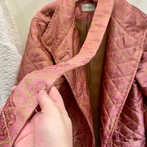 Be You quilted coat new, pink, size S