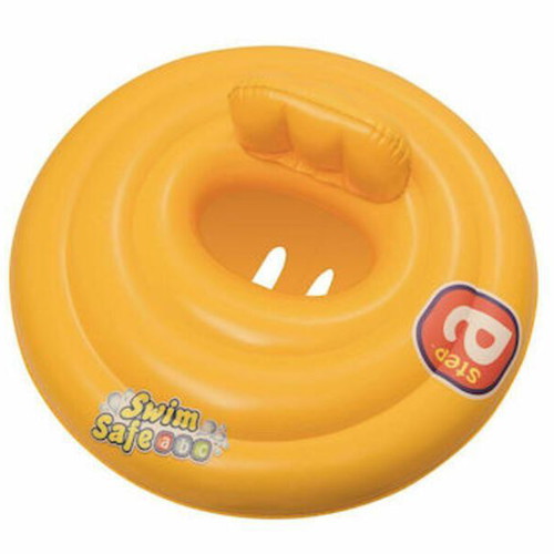 Bestway baby swimtrainer float like new, 69cm diameter, yellow