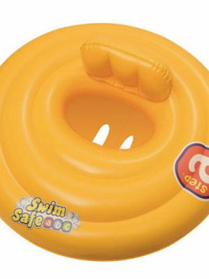 Bestway baby swimtrainer float like new, 69cm diameter, yellow