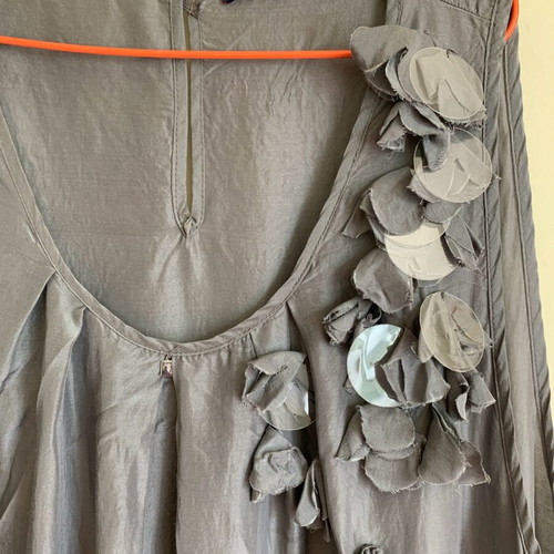 Trussardi dress size M used, airy gray with small defect